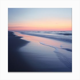 Calmness of the Beach at Sunset Canvas Print