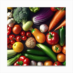 Colorful Vegetables 6 Canvas Print