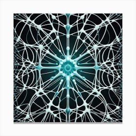 Neuron Pattern Canvas Print