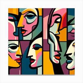 Abstract Portraits Of Women Canvas Print
