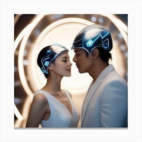 Futuristic Couple 152 Canvas Print