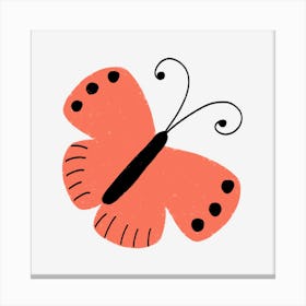 Salmon Butterfly Canvas Print