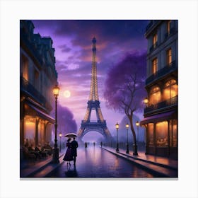 Paris At Dusk Canvas Print