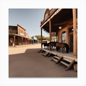 Old West Town 1 Canvas Print