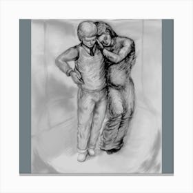 Spouses in Love, Embraced Canvas Print