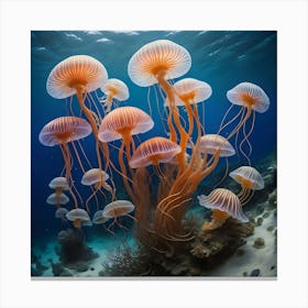 Jellyfishes 2 Canvas Print