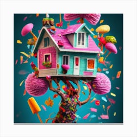Treehouse of candy 7 Canvas Print