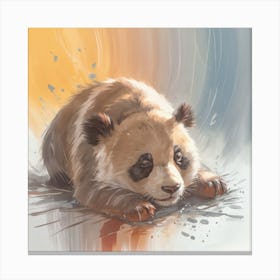 Sleeping panda Canvas Print