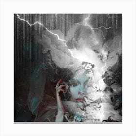 Thunderstorm Square Canvas Print