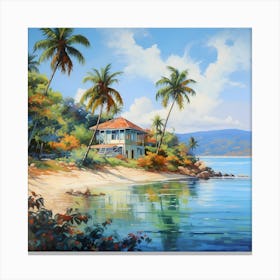 Eternal Sunshine: Serene Caribbean Escape Canvas Print