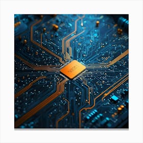 Computer Circuit Board 9 Canvas Print