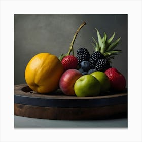 Fruit Platter Canvas Print