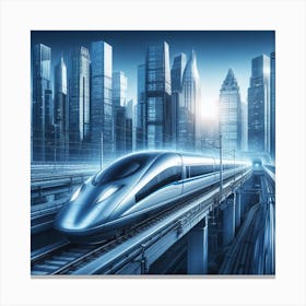 Futuristic Train 1 Canvas Print