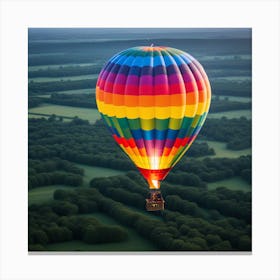 Paseando En Globo Aeroestatico Canvas Print