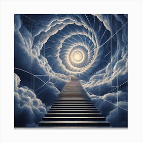 Spiral Staircase To Heaven Canvas Print