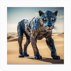 Robot Panther Canvas Print