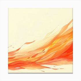 Abstract Flames 1 Canvas Print