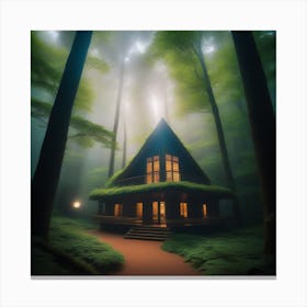 Mystical Forest Retreat 1 Canvas Print