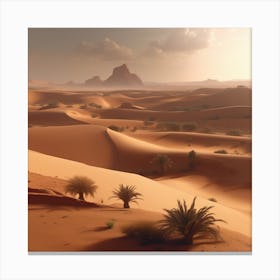 Desert Landscape - Desert Stock Videos & Royalty-Free Footage 31 Canvas Print