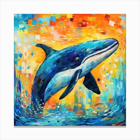 Dolphin Painting 3 Canvas Print