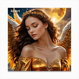 Angel With Wings 1 Canvas Print