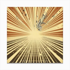 Graphic rays Canvas Print