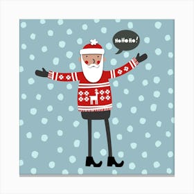 Santa in Skinny Jeans Canvas Print