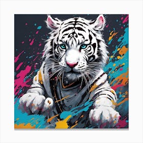 White Tiger 4 Canvas Print