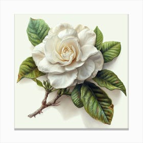 White Gardenia 1 Toile