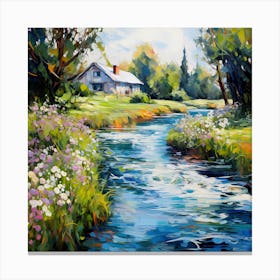 Idyllic Flora Retreat Canvas Print