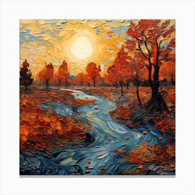 Autumn River Canvas Print