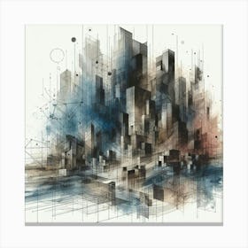 Abstract Cityscape 12 Canvas Print