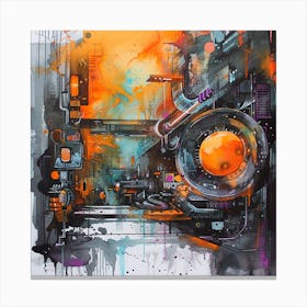 Futuristic City 39 Canvas Print