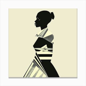 Silhouette Of A Woman 73 Canvas Print