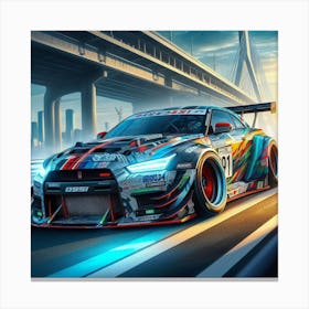 Fast japanese sports car Canvas Print