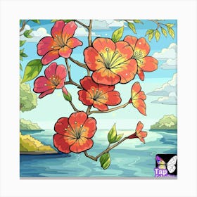 Sakura Flower Canvas Print