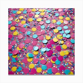 Colorful Confetti 4 Canvas Print