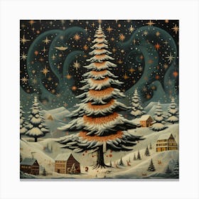 Christmas Spruce Dreamscape Canvas Print