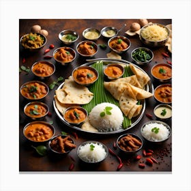 Indian Food Canvas Print