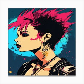 Punk Girl Canvas Print