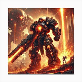 Warlord Atrion Seismic Devastation Scifi Canvas Print