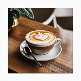 Coffee Latte Canvas Print