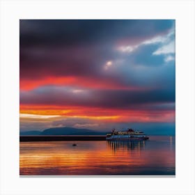 Sunset On The Loch 2 Canvas Print