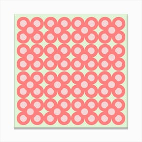 Pink Flower Pattern Canvas Print