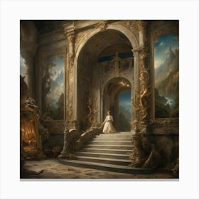 Beauty And The Beast art print paintings 1 Canvas Print