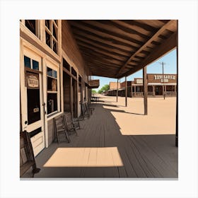 Old West Town 11 Canvas Print