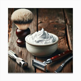 Shaving Stock Videos & Royalty-Free Footage Canvas Print