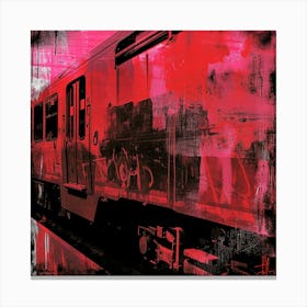 Red Train Canvas Print