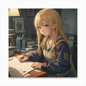 Scholar S Serenity Canvas Print