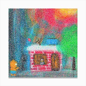 House By Person Canvas Print